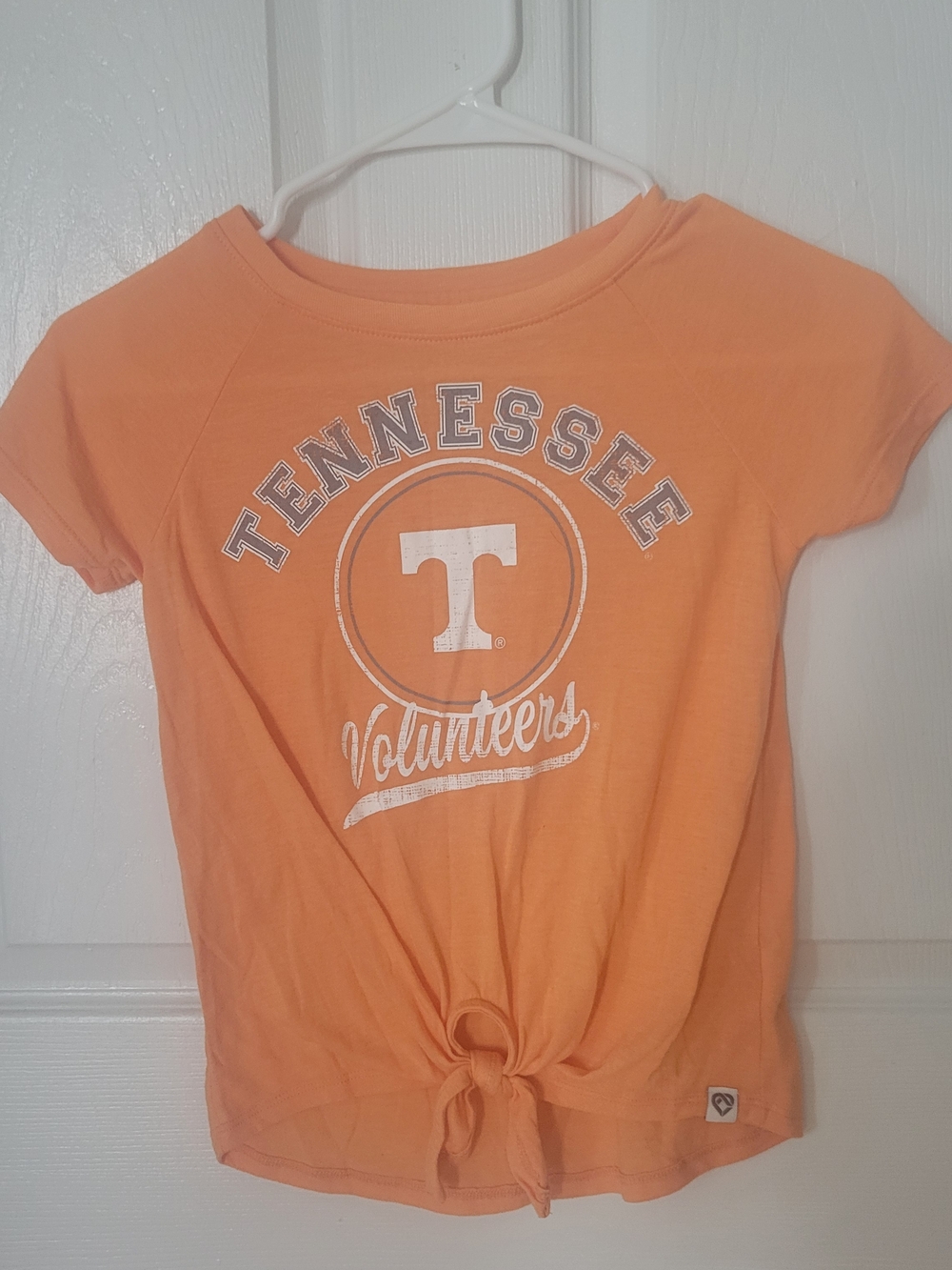 Tennessee Volunteers Girls' Orange Tie-Front Tee